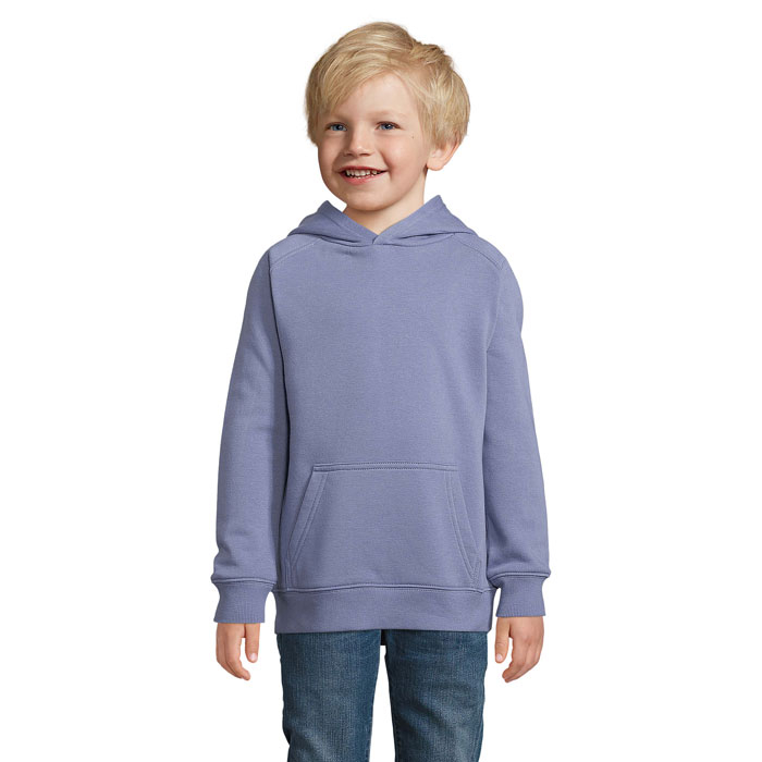 Sweat-shirt publicitaire enfant à capuche Stellar Kids Bleu 1